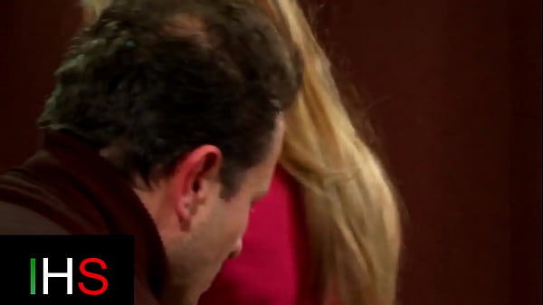 Image Wonderful blonde girl with light eyes fucks and takes cumshot on her ass