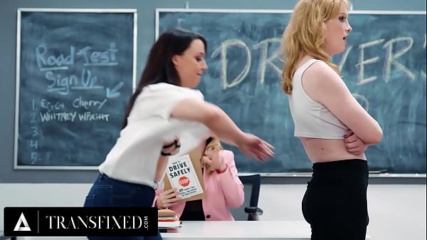 Image TRANSFIXED - Bickering Rivals Erica Cherry & Whitney Wright Have ANGRY SEX During Driver's Ed Class