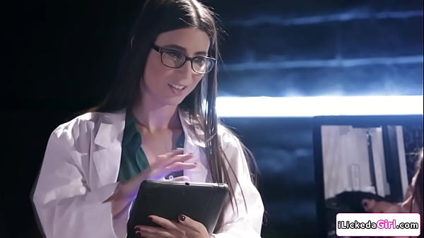Image Doctor and assistant pussy licking petite lesbian patient