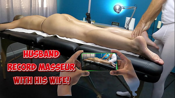 Image Masseur Touch his Dick on my Wife's Body | Husband Records with Mobile Phone the Dick of Boner Masseur getting bigger when he massages wife's Ass in Massage Room