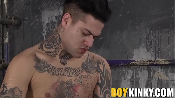 Image Lovable twink strapped to a chair and fucked vigorously