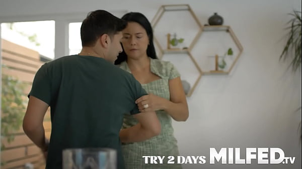 Image Latina Step Mom Seduces her Step Son in the Kitchen