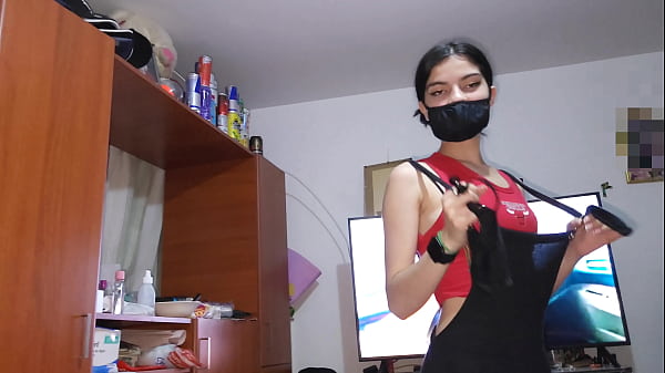 Image She tries on her underwear in front of me so I can fuck her and I fuck her several times