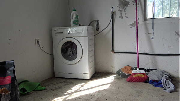 Image A Muslim maid is fucked doggystyle while doing the laundry