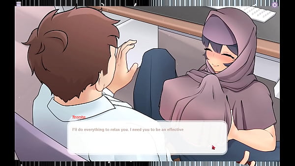 Image Tsundere Milfin [ HENTAI Game PornPlay ] Ep.5 my muslim boss is giving me a titjob under the desk