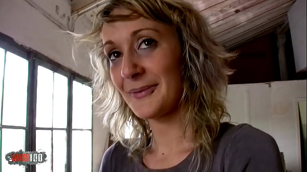 Image Skinny french blonde MILF fucked in the ass for money in the wharehouse