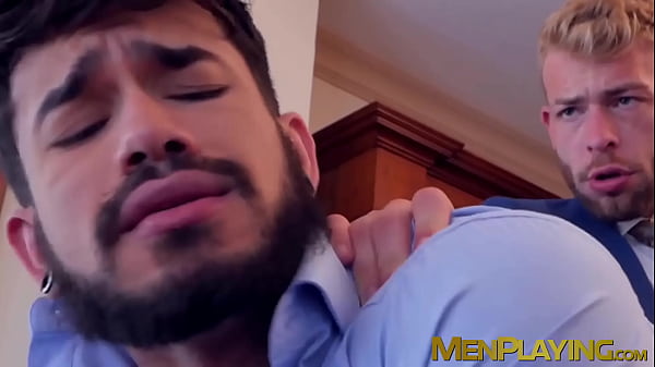 Image Elegant businessmen fucking after powerful blowjob