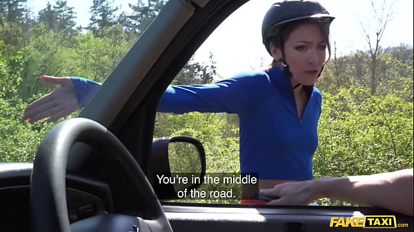Image Fake Taxi Sexy female cyclist is fucked by a big cock as compensation