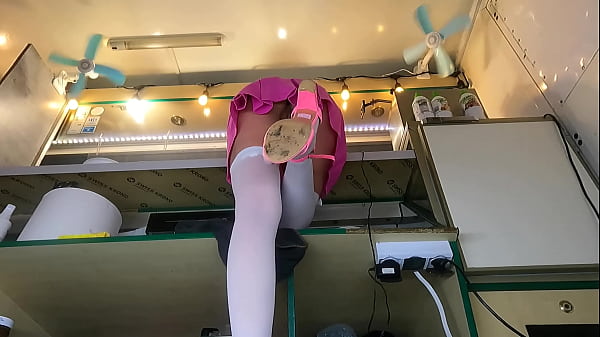 Image Super hot 18 years working for extra cash without panties!
