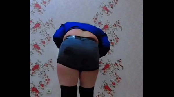 Image A boy in a girl dress red extra mini dress big white ass big butt sissy booty shemale cute trans