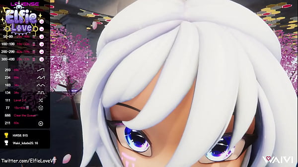 Image POV Blow Job from Hentai Vtuber Elfie Love & cum on face in VR (3D / VRCHAT / MMD)