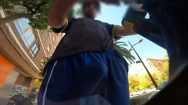 Image The wind makes my dick show when I ride a scooter