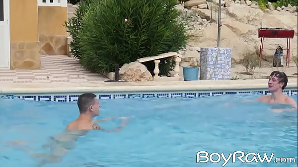 Image Two young men have amazing bareback sex after pool day