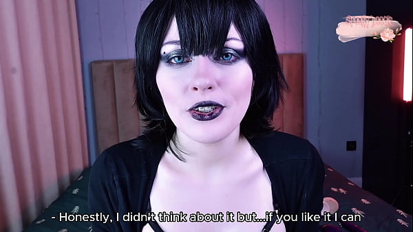 Image POV: Virgin vampire girl Mavis Dracula trains her pussy before to have a rough sex with you