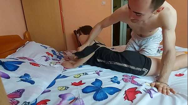 Image Happy teen couple films their passionate lovemaking - amateur homemade