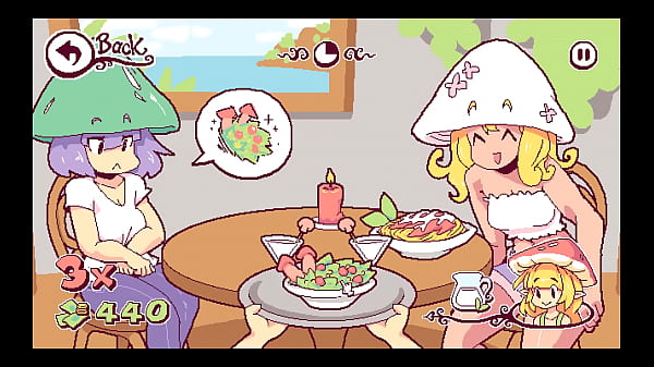 Image Futanari Di Funghi [ FUTA Hentai Game ] Ep.4 kinky waitress is putting cum over the pizza !