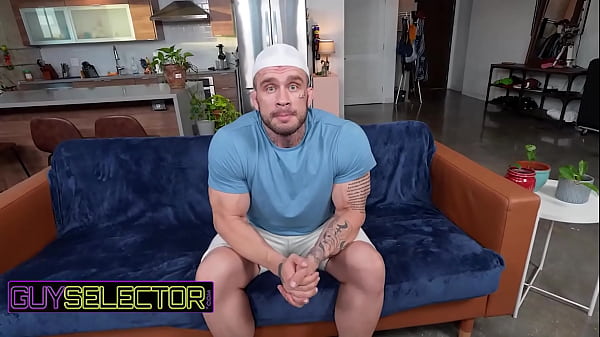 Image GUY SELECTOR - Inked Bodybuilder Davin Strong Gets A Hardcore Pounding By Aaron Trainer's Massive Cock