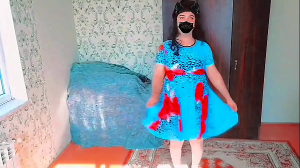Image Party Mini Dress Sissy White Body Big Ass Big Butt Booty Crossdresser Femboy Lady boy Gay MTF LGBTQ