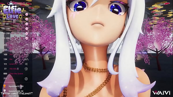 Image Hentai Vtuber Elfie Love does paizuri (titty fucking) and let you cum on her huge tits w/ count down in VR (3D / VRCHAT / MMD)