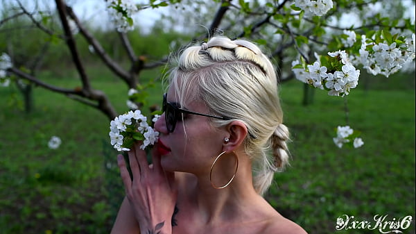 Image The gardener fucked the girl in the mouth, pov blowjob, cum on face, cum in mouth, facefuck, public, outside, amateur, cum swallow, deepthroat, sloppy blowjob, surprise cum