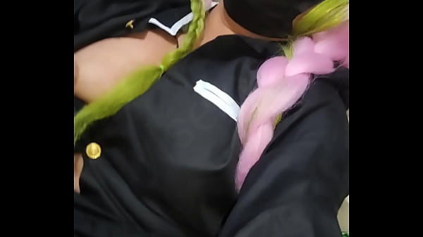 Image Mi amiga otaku con cosplay de mitsuri se pone caliente despu&eacute_s de la convencion parte