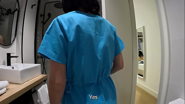 Image I jerk off in the bathroom until the room service cleaning girl comes in and helps me finish cumming