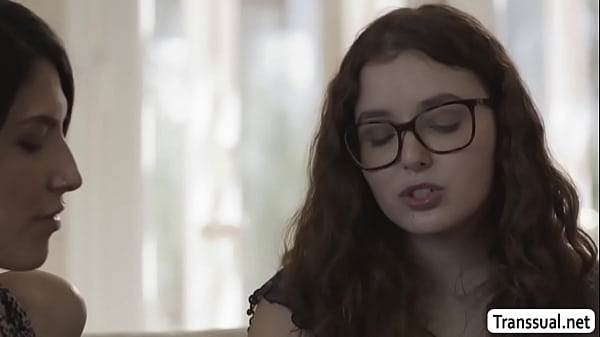 Image Nerd chick gets fucked by skinny Trans Woman