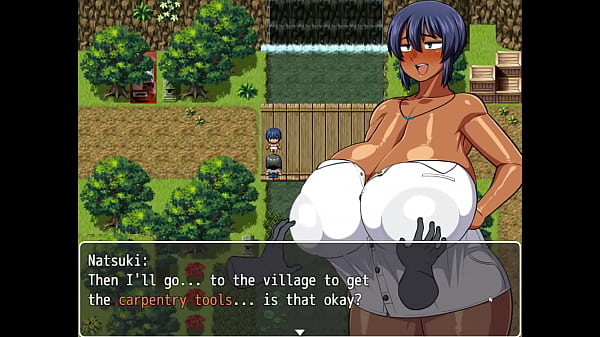 Image Tanned Girl Natsuki [ HENTAI Game ] Ep.2 pervy carpenter wants to massage this massive boobs !