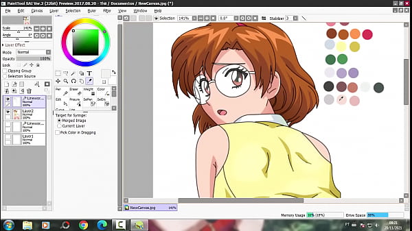 Image Drawing Ecchi Rion Aida (Agent Aika) - Repost
