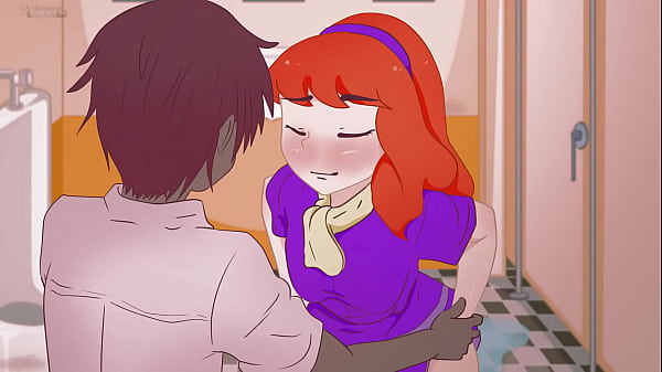 Image Red-haired Daphne takes off her panties in the toilet in front of an unknown guy without complexes ! Scooby-Doo. Hentai,Cartoon,Parody !