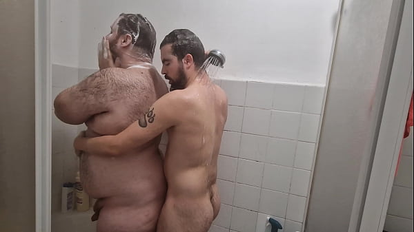 Image I lick the hairy fat man's ass and cum on his chest (Teaser)