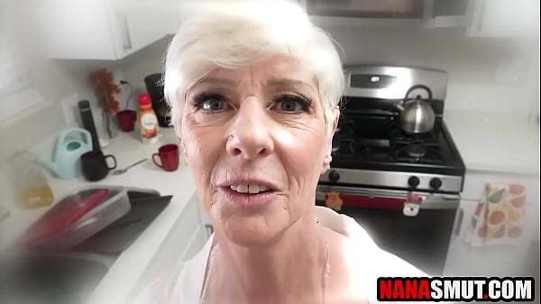 Image Old step granny sucking young fat cock