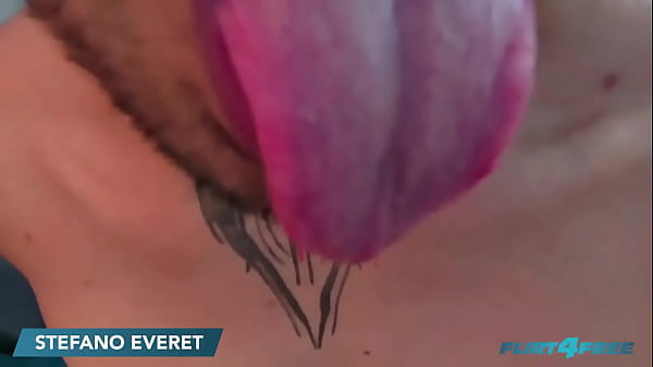 Image Flirt4Free - Stefano Everet - Handsome Goth Stud Pleasures Himself by Jerking Off His Big Cock and Fingering His Asshole
