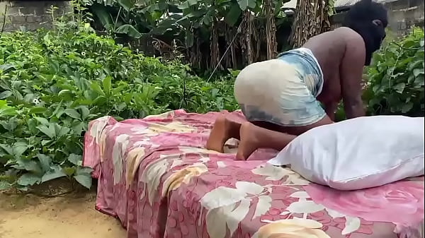 Image Outdoor fuck with African black teen