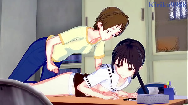 Image Hanako Honda and Chisato Higuchi intense futanari sex. - Asobi Asobase Hentai