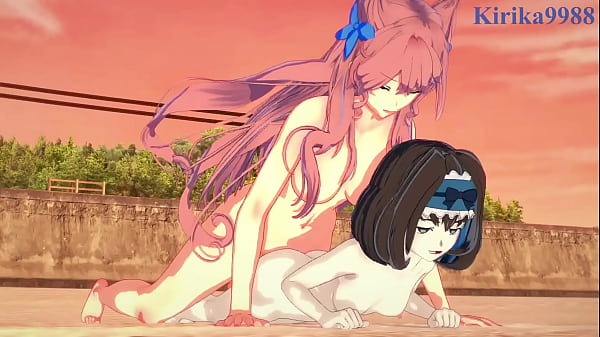 Image Garie T&ucirc_m&acirc_n and Maria Cadenzavna Eve intense futanari sex. - Symphogear Hentai