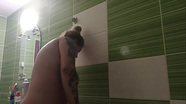 Image Big boobs hot blonde teen masturbate her tight pussy at shower
