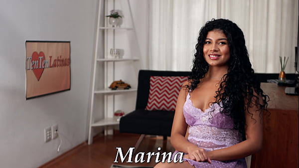 Image POV cute latina teen girlfriend slobbers and gets railed by big white cock in casting porn