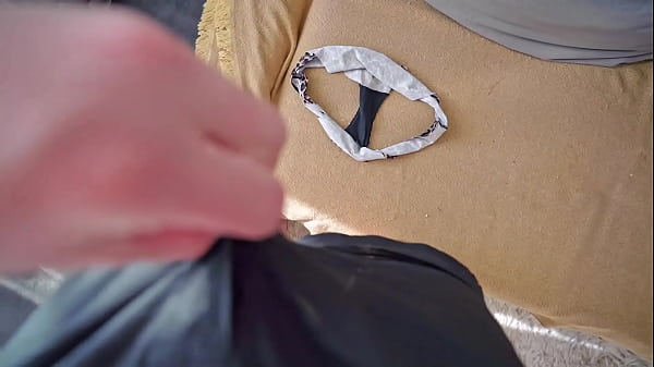 Image My stepsister caught me masturbating on her panties and offered to help me