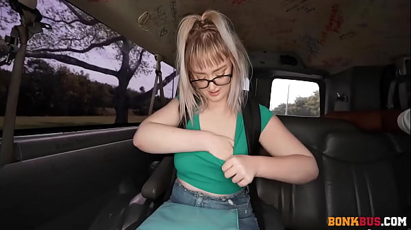 Image Nerdy Blonde Annie Archer Takes Big Dick in BONKBUS