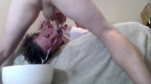 Image fag bitch gagging!! extreme throat fuck