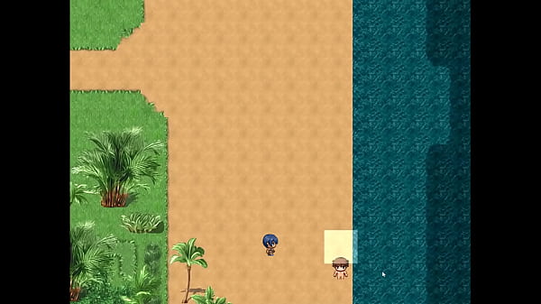 Image Tanned Girl Natsuki [ HENTAI Game ] Ep.24 rough anal and pussy creampie on public beach !