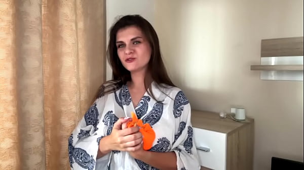Image Stepmother with Fat Cock makes Stepson licking her milky Nipples