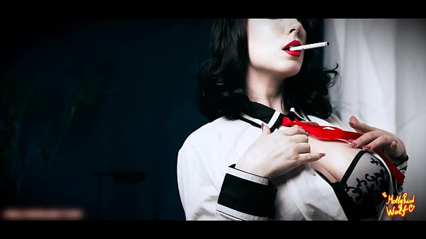 Image Bioshock. Elizabeth hot sucks cock and enjoys fingers in pussy -