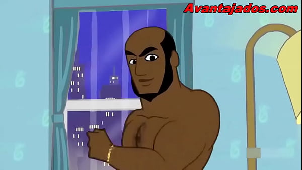 Image Negros na Festa Cartoon Gay com Dotados