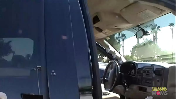Image Hot blondie with big tits sucks and jumps on a girthy cock.