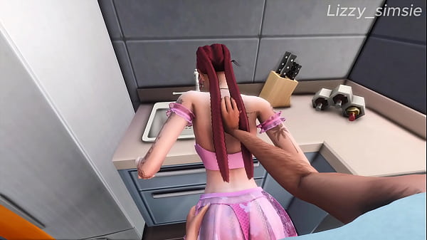 Image Stepfather fucks and cum on rebellious stepdaughter - sims 4 -