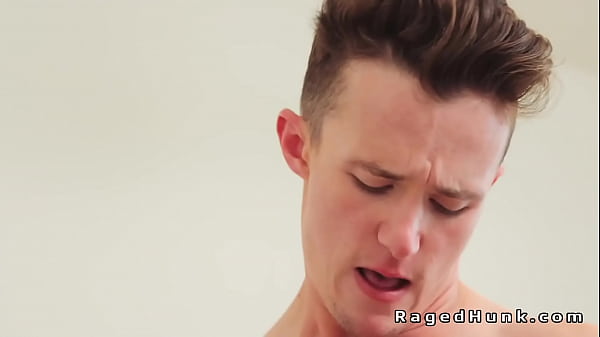 Image Young gay models anal fuck in bed after photoshoot