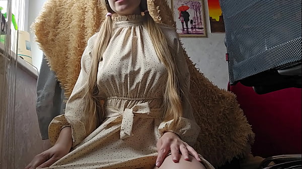 Image She lifted her dress and brought herself to a wet orgasm!