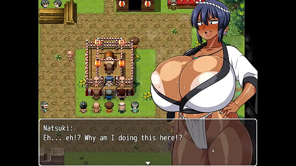 Image Tanned Girl Natsuki [ HENTAI Game ] Ep.33 festival public blowgang